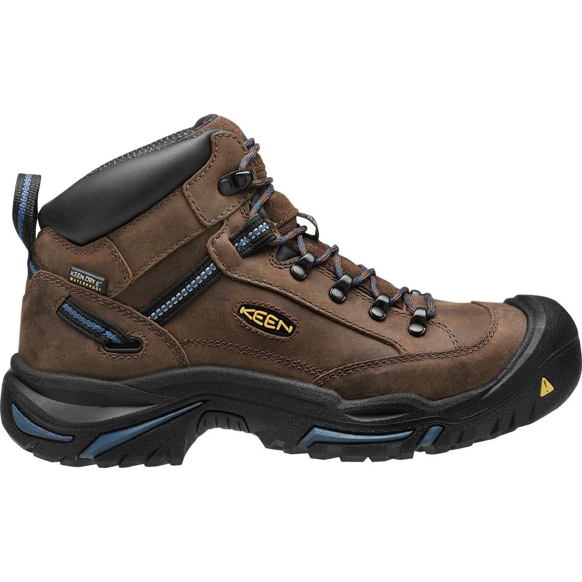 KEEN Mens 9.5 Dark Brown Leather Waterproof Moc‎ Toe Hiking Work Boots 1009250 KEEN Utility Mt Vernon #1013257 Men main image 2