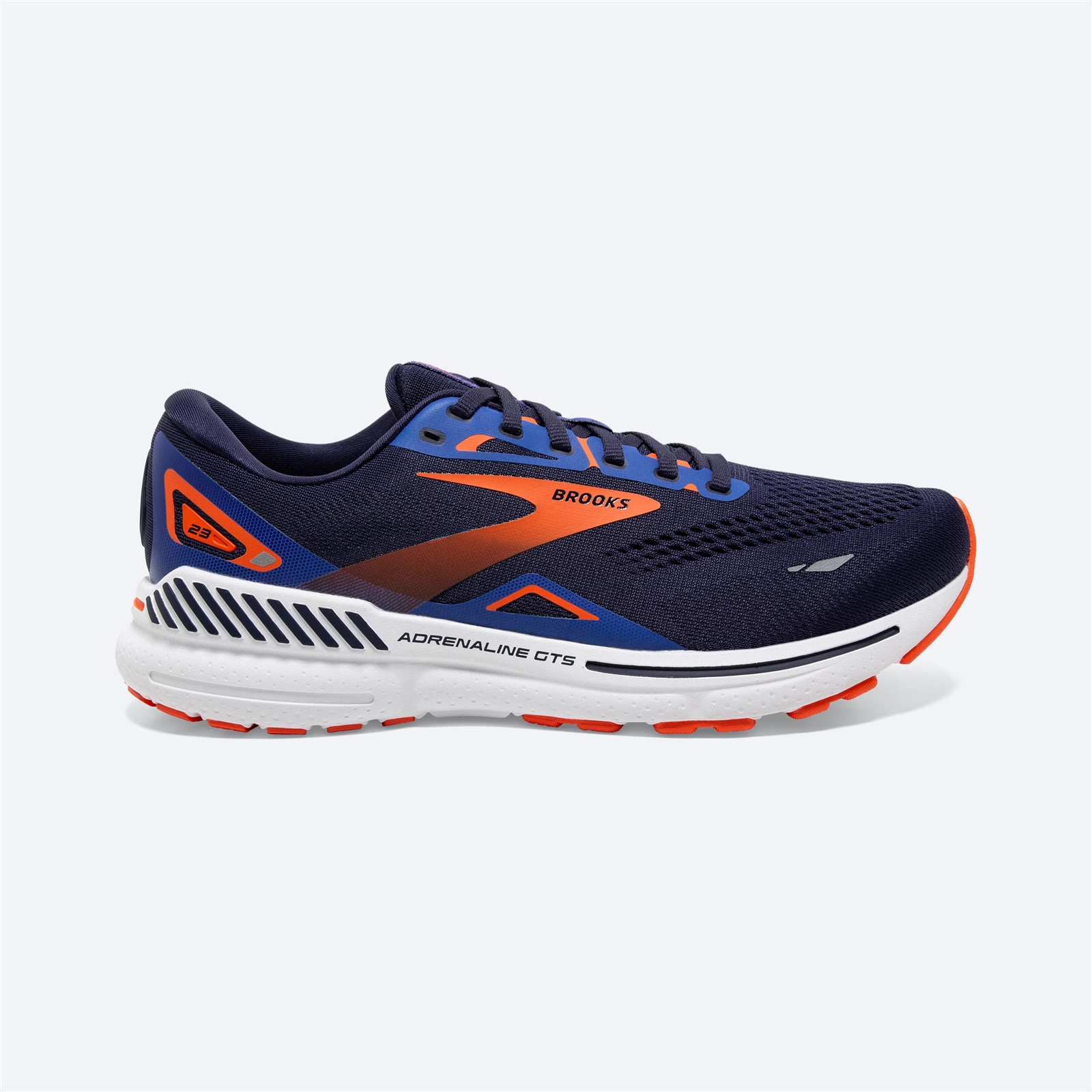 Brooks Adrenaline GTS 23 Mens Size 10 White Orange Boom Running Shoe 1103911D017 Men main image 3