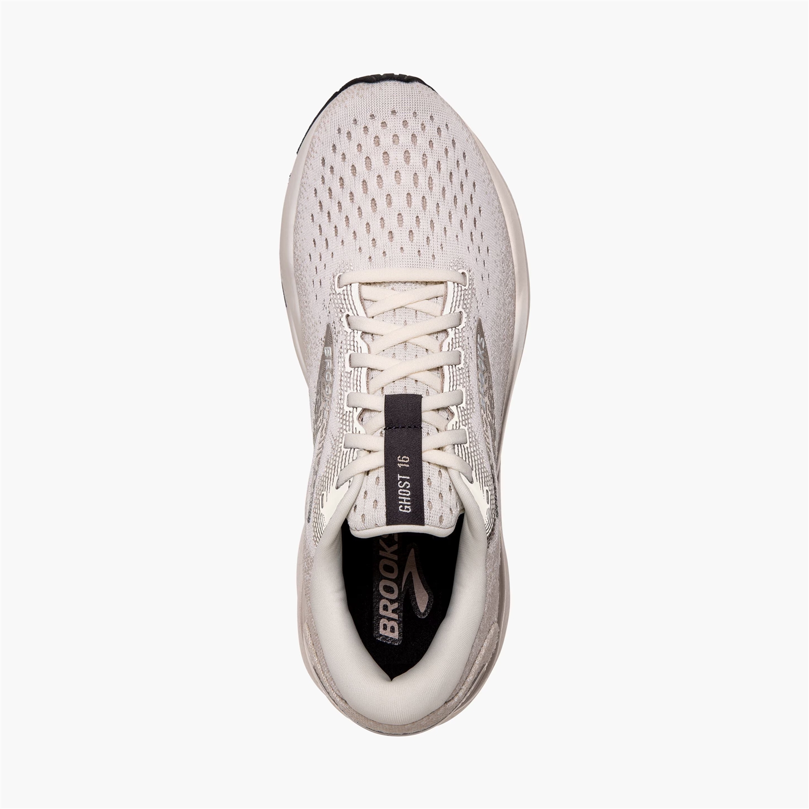 Brooks Ghost 16 Shoes Mens 11.5 D Coconut Forged Iron Cream Athletic Sneakers Brooks Ghost 16 London Fog Falcon Coconut Men Road Running  main image 3
