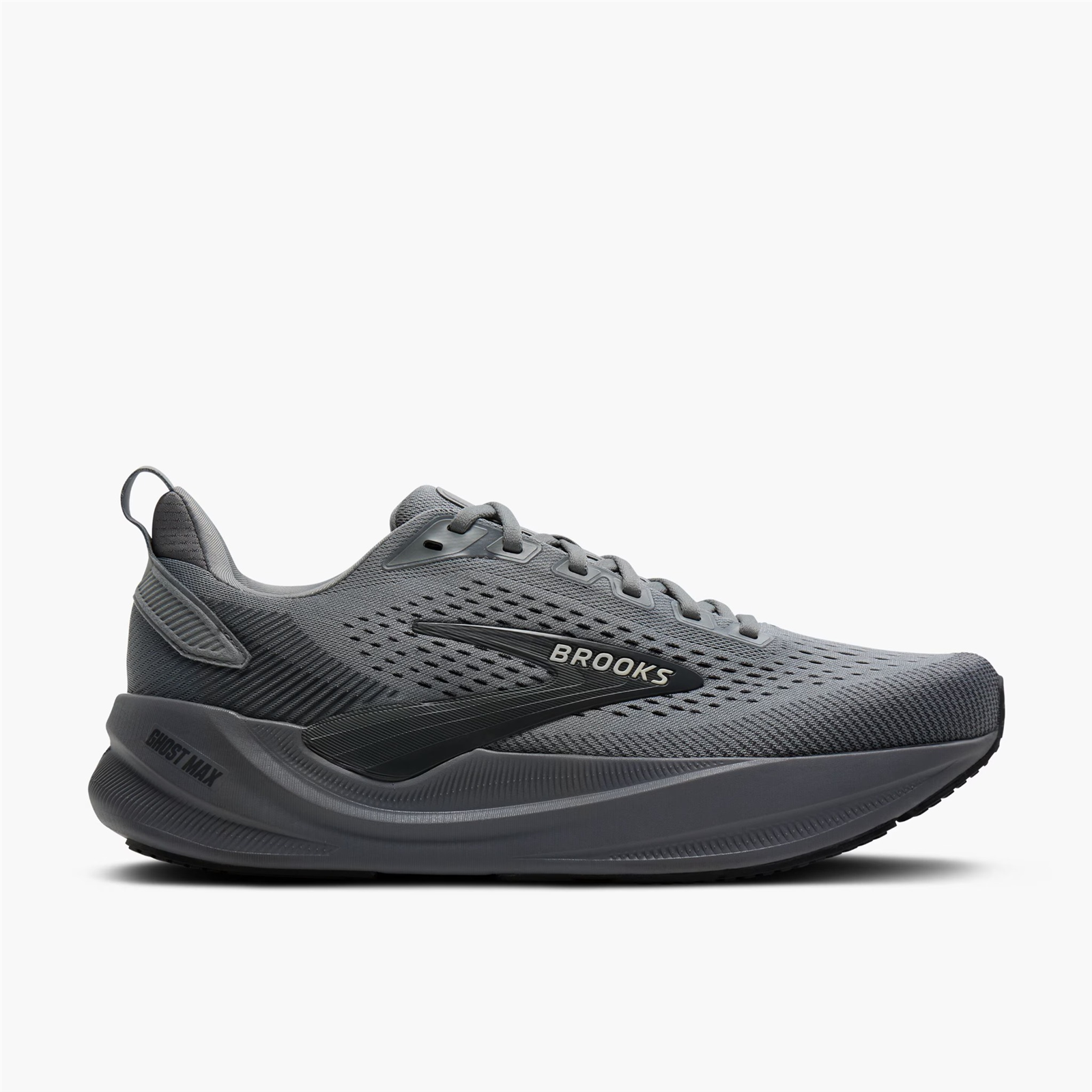 Brooks Men's Ghost Max 4 (Grey/Ebony) - 110496-015