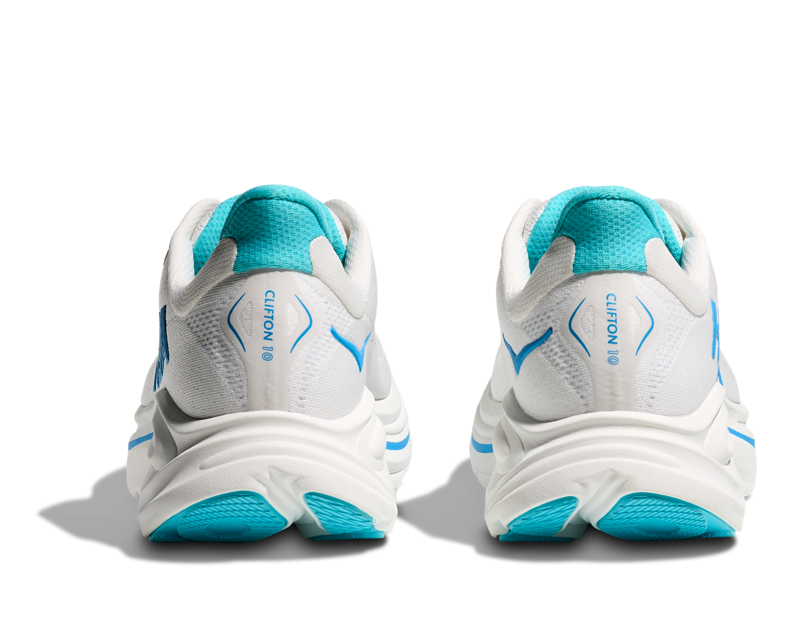 Hoka One One‎ Clifton 10 Running Shoes Men\'s Size 13 White/Blue 1162030 / WKY HOKA Men main image 2