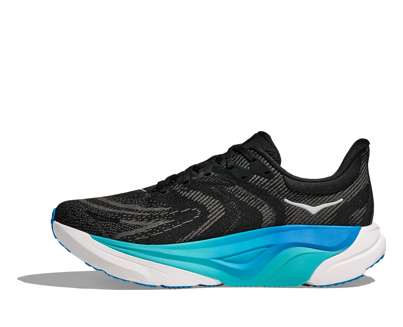 Hoka Men's Arahi 8 (Black/Skyward Blue) - 1168690-BKSK