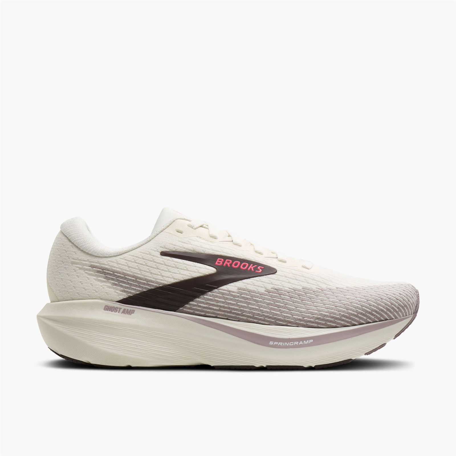 Brooks Women's Ghost Amp (Arctic Wolf/Dove/Pink) - 120486-218