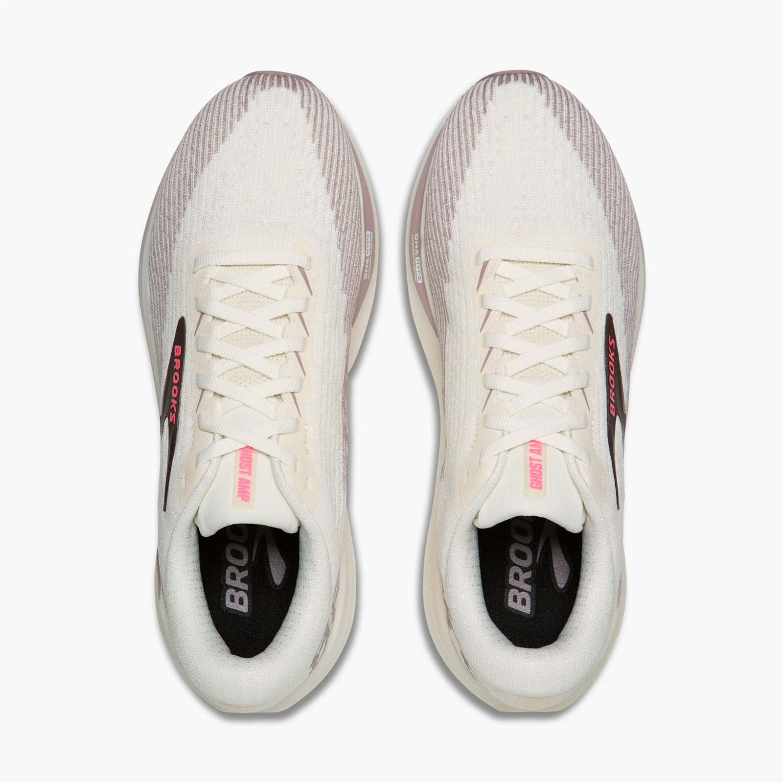 Brooks Women's Ghost Amp (Arctic Wolf/Dove/Pink) - 120486-218
