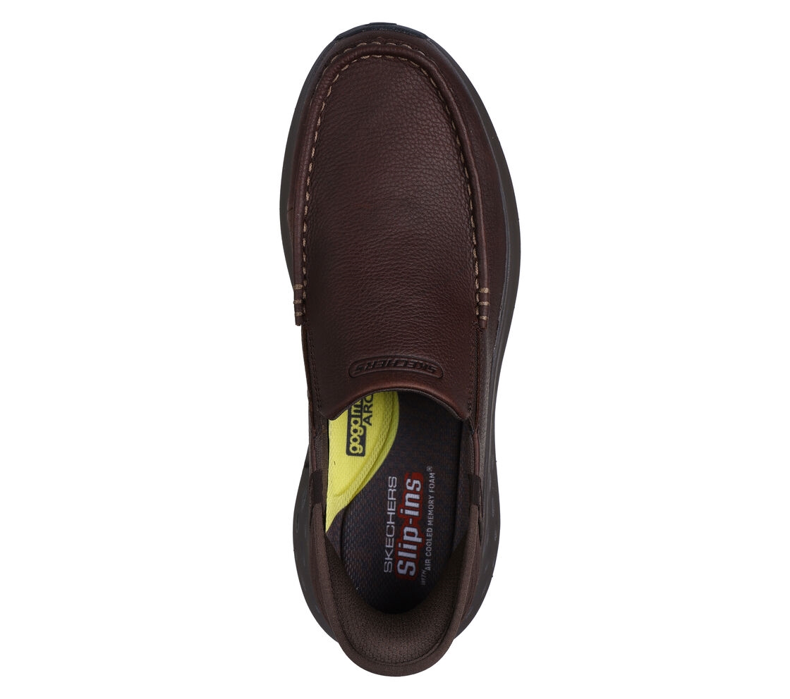 Skechers Men\'s Relaxed Fit Parson Oswin Slip-Ins (Red/Brown) Skechers Slip-ins Relaxed Fit: Parson - Oswin main image 4