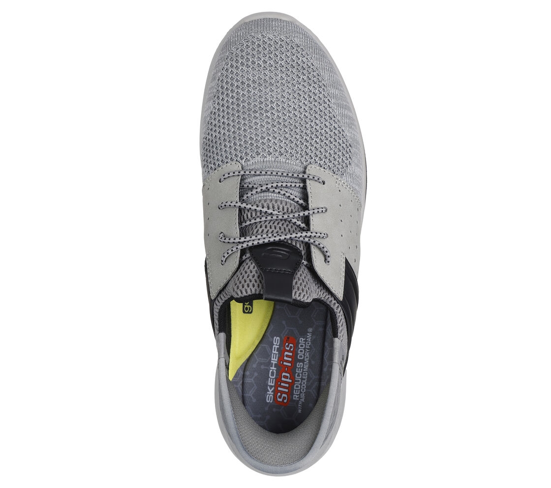SKECHERS Slip-ins グレー Skechers Men's Slade Slip-Ins Casual Shoe (Gray) - 210811-GRY