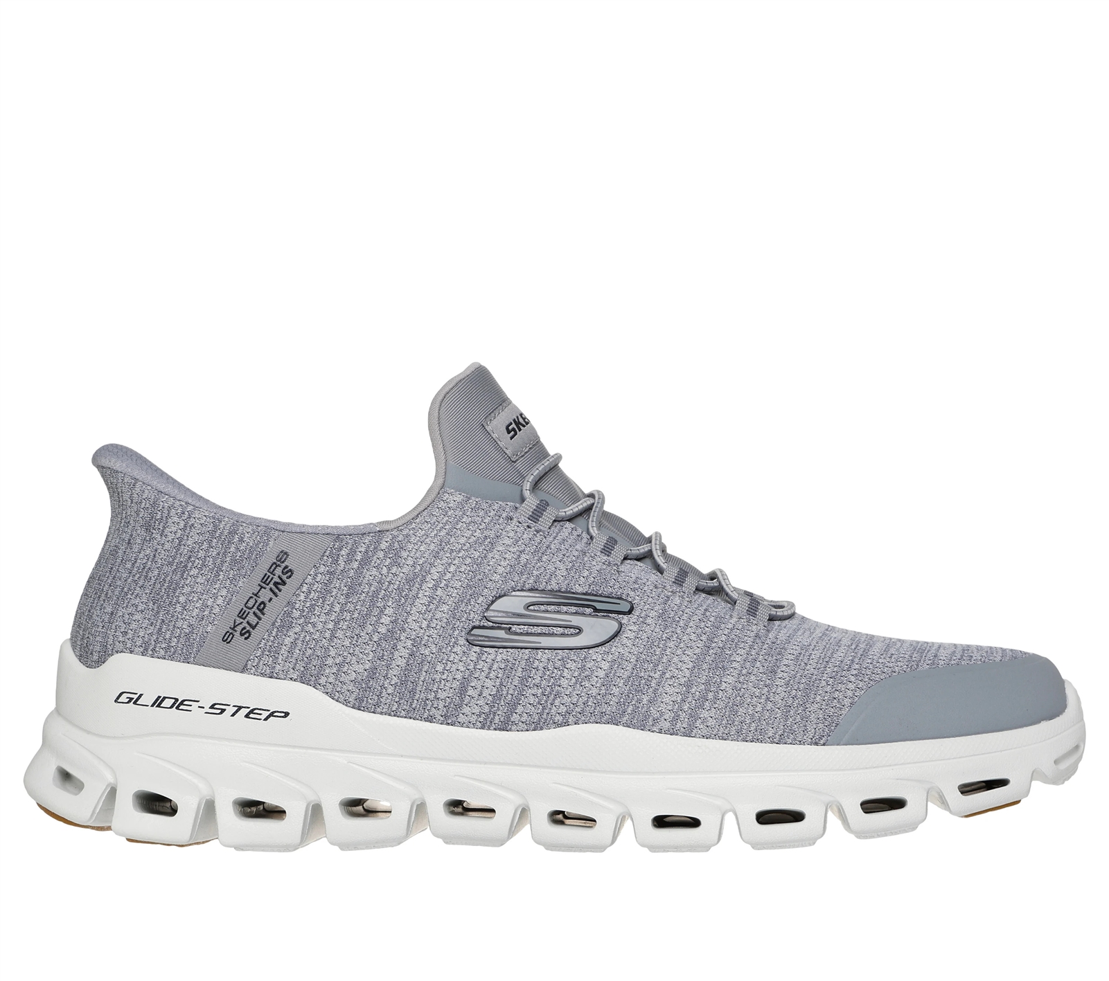 Skechers‎ slip ins Men’s Gray and White Glide-Step Athletic Sneakers size 9 Grey Skechers Mens Slip-ins Glide Step Pro Running Shoe  main image 3