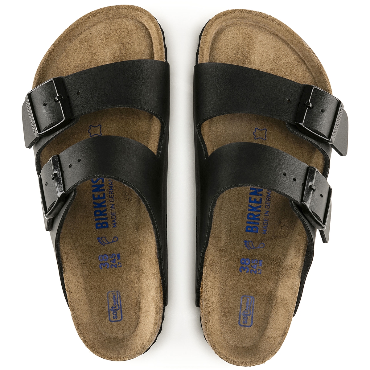 Birkenstock Arizona Soft Footbed (Black Birko-Flor) - 551251