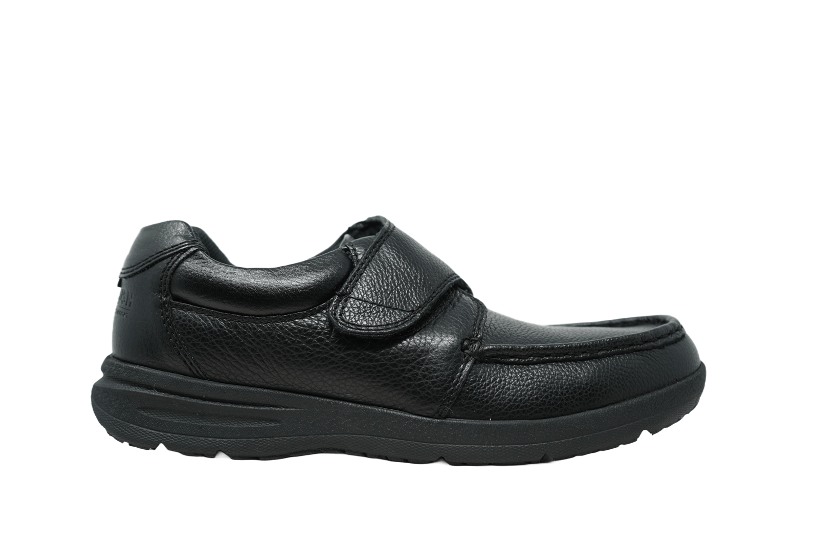 Nunn Bush Men's Cam Moc Toe Velcro Strap Slip-On (Black) - 84814-007