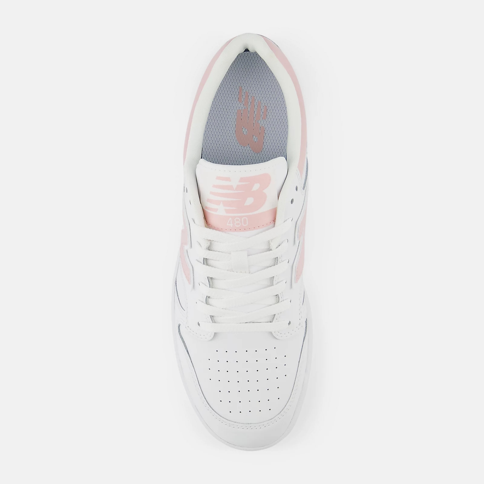 New Balance 480 (White with Pink) - BB480LOP